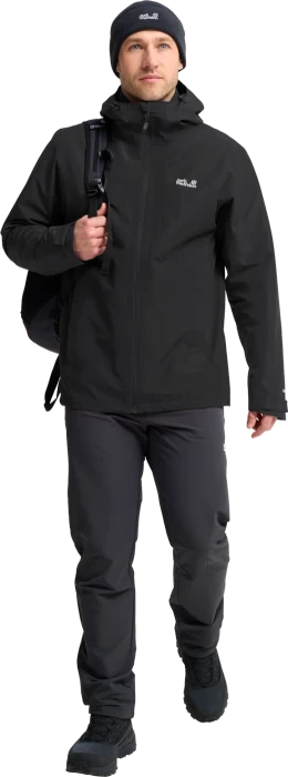 Jack Wolfskin Stonetrail 3in1 Funktionsjacke schwarz (Herren)
