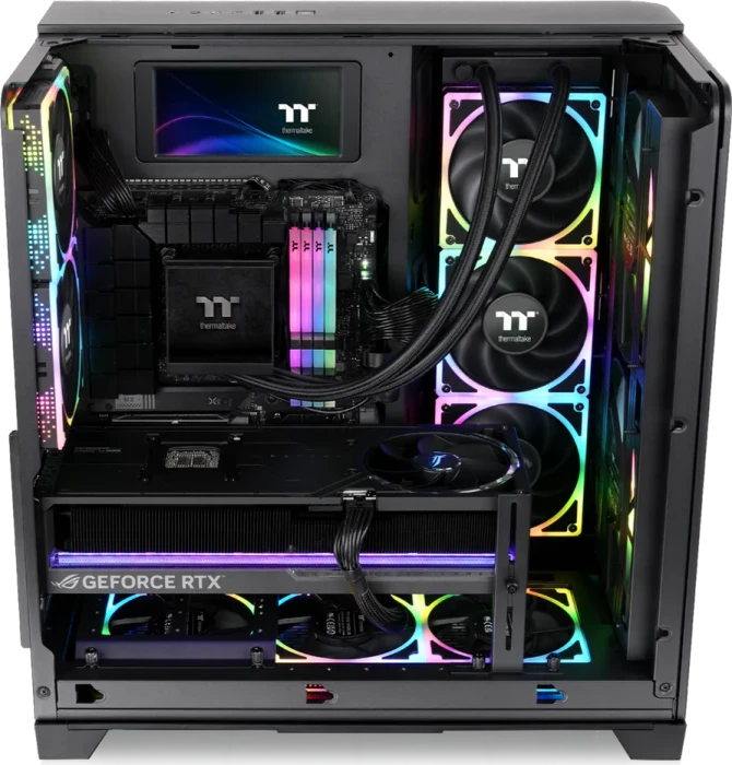 Thermaltake View 390 Air Black, schwarz, Glasfenster