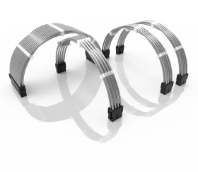LinkUP PSU Cable Extension Kit, Metallic-Silver (PWR-EXTMOD-MTSV30)