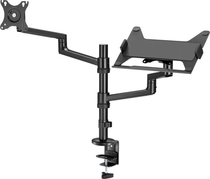 Wentronic Goobay Deluxe Monitorhalterung mit Laptop-Arm