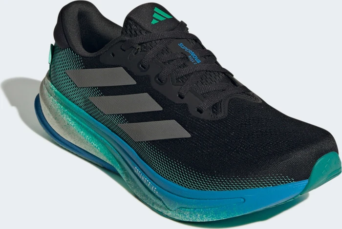 adidas Supernova Rise 2 core black/iron metalic/glory green (Herren)