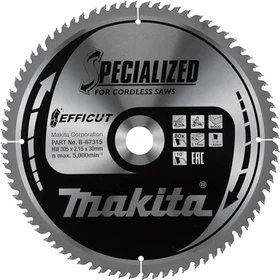 Makita Specialized Efficut Kreissägeblatt 80Z, 305x1.65x30mm, 1 Stück