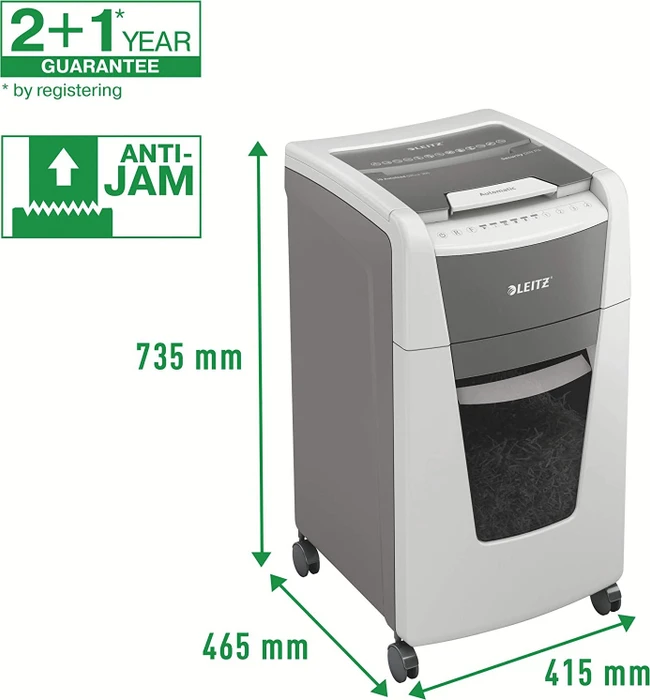 Leitz IQ Autofeed Office 300 P4, 4x30mm, weiß/grau (80150000) – Bild 3 von 6