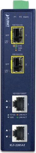 Planet IGT-2205AT Industrial Gigabit Medienkonverter, 2x RJ-45, 2x SFP