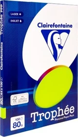 Clairefontaine Trophée Universalpapier matt neongrün, A4, 80g/m², 100 Blatt
