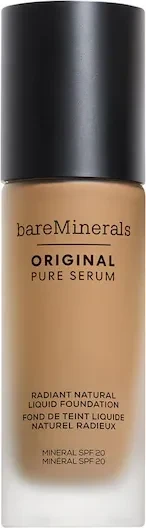 bareMinerals Pure Serum Radiant Natural Liquid Foundation Nr. 3.5 medium warm LSF20, 30ml