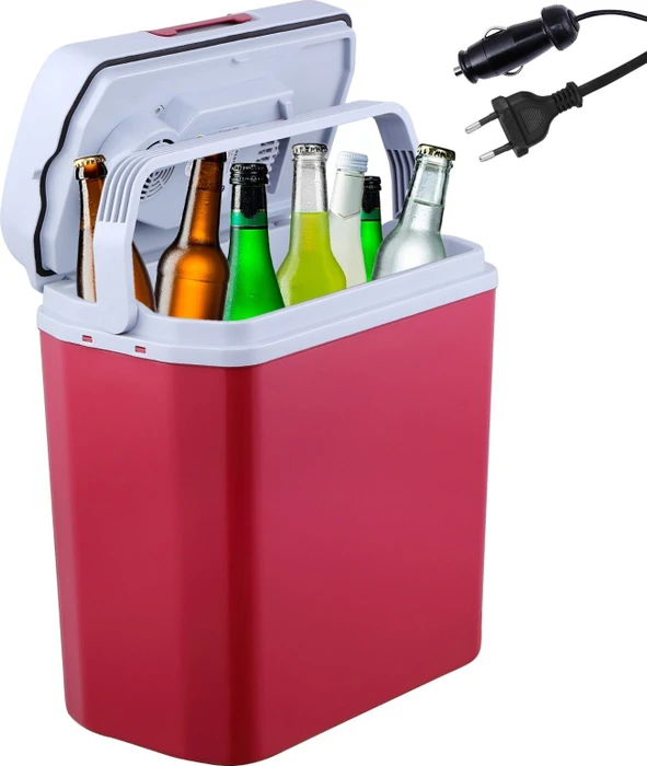 Arebos 20l Thermoelektro-Kühlbox rot