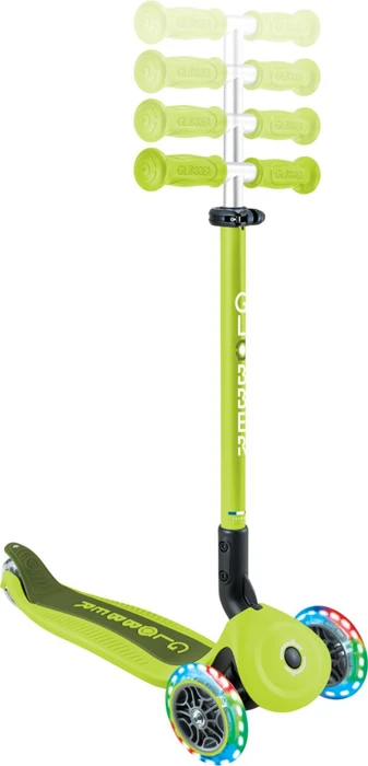 Globber Go Up Active Lights Kickboard lime green/black