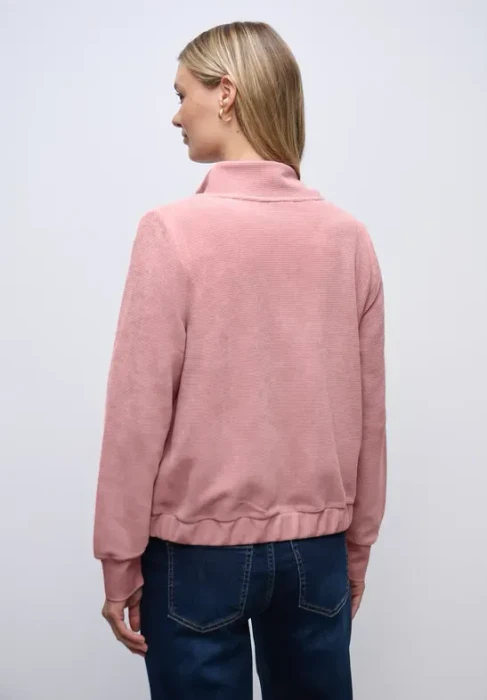 Street One Strukturjacke mit Zipper Jacke powder pink (Damen)