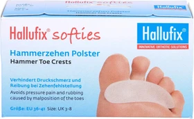 Hallufix softies Hammerzehen Polster Gr. 36-41, 2 Stück