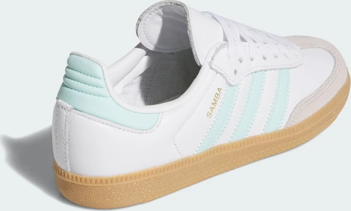 adidas Samba OG cloud white/semi flash aqua/gum (Junior)