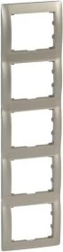 Legrand Galea Life Rahmen 5-fach senkrecht, titanium