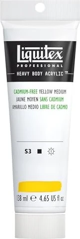 Liquitex Professional Heavy Body Acrylic cadmium-free yellow medium, 138ml