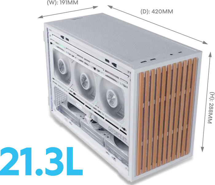 Lian Li DAN Cases B4-mATX White Mesh Edition