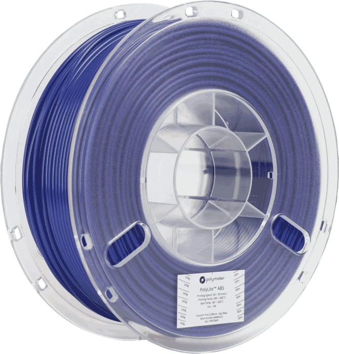 Polymaker PolyLite ABS, blau, Spule, 1.75mm