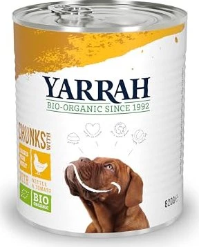 Yarrah Organic Cat Food Chunks with Chicken, 2.43kg (6x 405g)