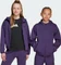 adidas Z.N.E. Zip Hoodie aurora plum/aurora black (Junior) Vorschaubild