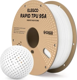 Elegoo TPU Rapid, weiß, Spule, 1.75mm, 1.00kg