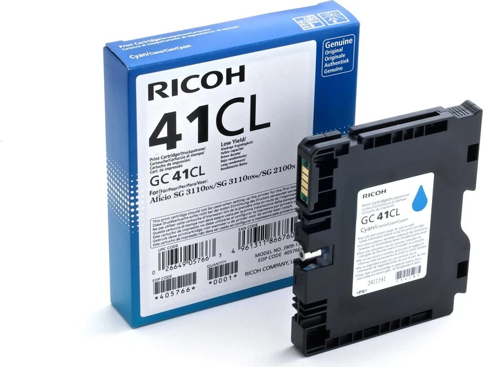 RICOH Gel GC41CL cyan niedrige Kapazität