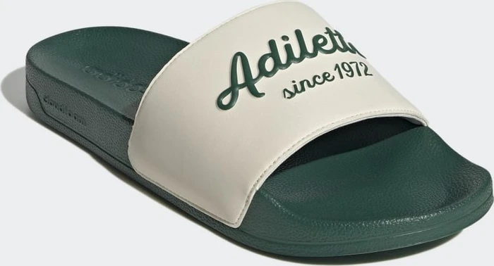 adidas Shower Adilette wonder white/collegiate green