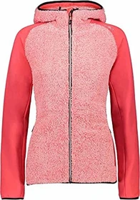 CMP Hybrid-Fleece Jacke fluo red (Damen)