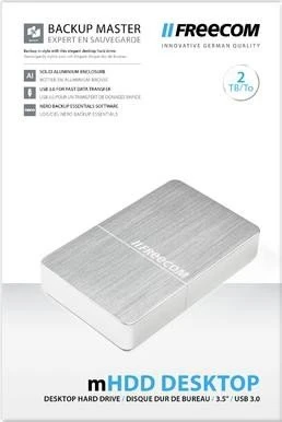 Freecom mHDD Desktop Drive Silber, silber, 4TB, USB 3.0 Micro-B