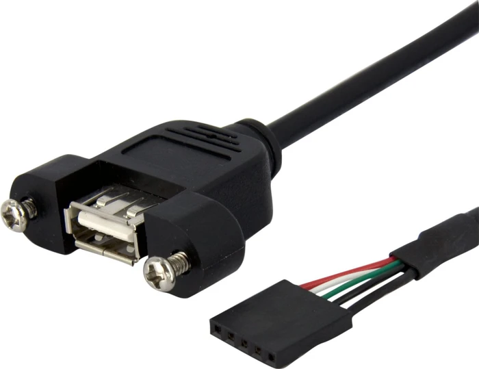 StarTech extern/intern USB 9-Pin Header auf USB-A 2.0 Blendenmontage Kabel