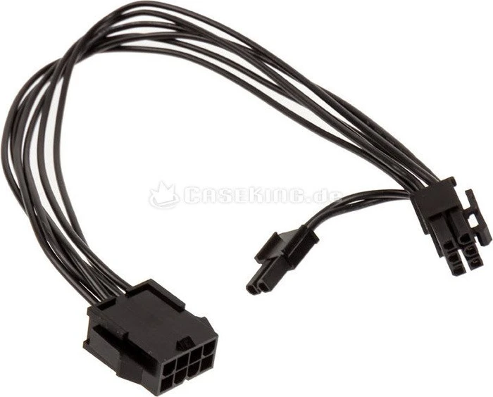 Kolink 4/8-Pin ATX12V Buchse auf 6/8-Pin PCIe Stecker, Adapterkabel, 35cm