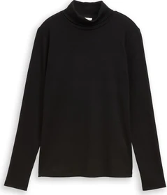 Tom Tailor Rollkragen Shirt langarm deep black (Damen)