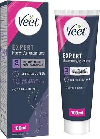 Veet Expert Haarentfernungscreme Körper & Beine, 100ml