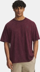 Under Armour Heavyweight Logo Wash T-Shirt kurzarm dark maroon/white (Herren)