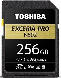 Toshiba Exceria Pro N502 R270/W260 256GB, UHS-II U3, Class 10