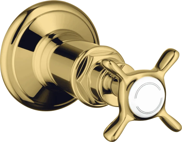 Hansgrohe AXOR Montreux Absperrventil Unterputz mit Kreuzgriff polished gold optic