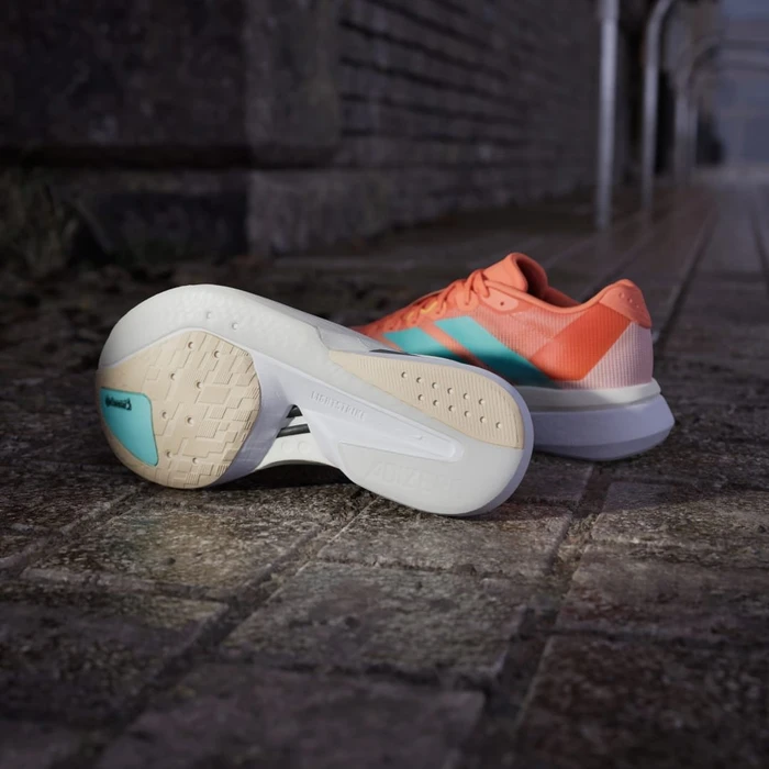 adidas Adizero Boston 13 semi coral/flash aqua/flash orange (Damen)