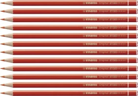 STABILO Original Buntstift permanentrot, 12er-Pack