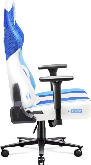 Diablo Chairs X-Player 2.0 King Gamingstuhl, blau/weiß