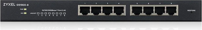 Zyxel GS1900 Desktop Gigabit Smart Switch, 8x RJ-45