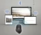 Renkforce RF-WM-300 Rechargeable Wireless Ergonomic Mouse schwarz/grau, USB/Bluetooth Vorschaubild