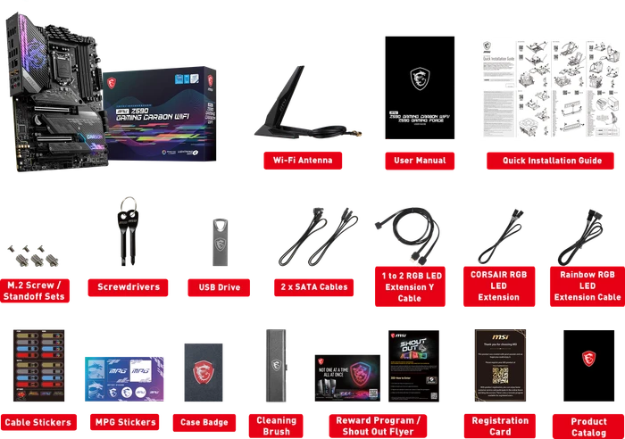 MSI MPG Z590 Gaming Carbon WIFI (Intel 1200)