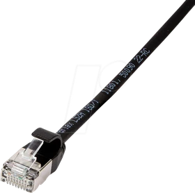 LogiLink TPE Slim Patchkabel, Cat6a, U/FTP, RJ-45/RJ-45, 1.5m, schwarz