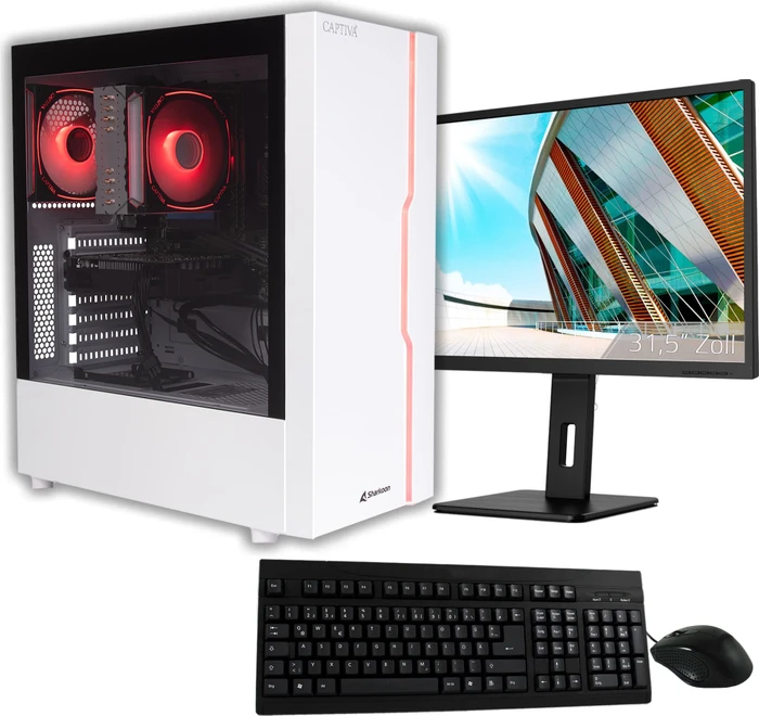 Captiva Entry Gaming R93-508 TFT-Bundle, Ryzen 7 5700X, 32GB RAM, 1TB SSD, GeForce RTX 5060