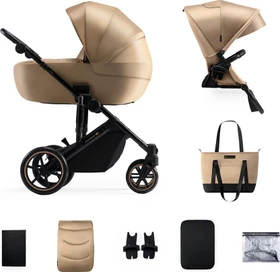 Kinderkraft Prime 2 2in1 Kombi-Kinderwagen beige