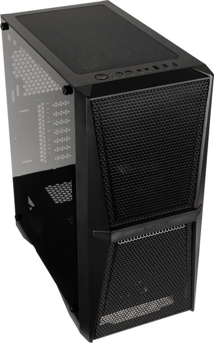 Raijintek Silenos MS, schwarz, Glasfenster