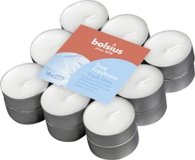Bolsius Aromatic Tealights Fresh Linen Duftkerze, 18 Stück