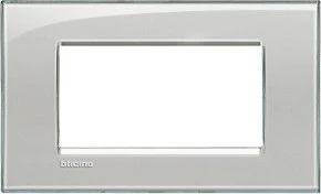 Bticino Livinglight Abdeckrahmen 1-fach, eisgrau