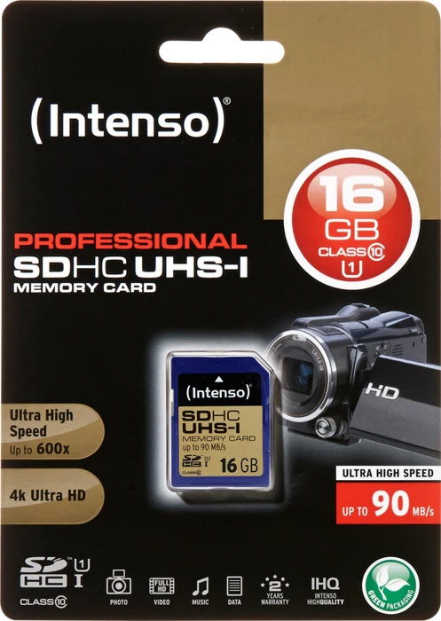 Intenso Professional R90 16GB, UHS-I U3, Class 10