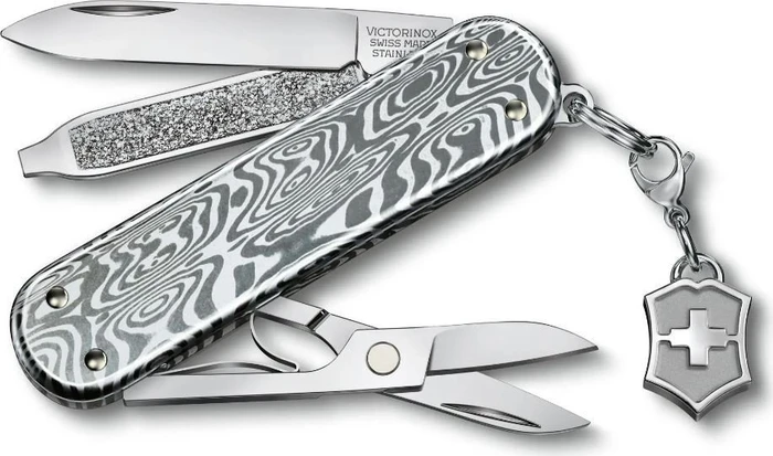 Victorinox Classic SD Brilliamt Damast Taschenmesser