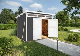 Weka 264 235x209cm Gerätehaus grau