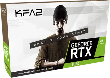 KFA2 GeForce RTX 3050 LP White, 6GB GDDR6, 2x HDMI, 2x DP