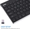 Arteck 2.4G Wireless Keyboard Stainless Steel Ultra Slim, EN Vorschaubild